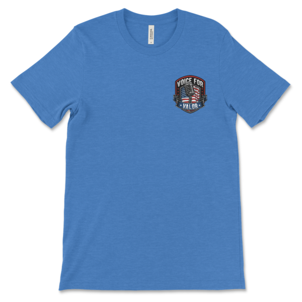 Voice for Valor Heroes T-Shirt Columbia Blue